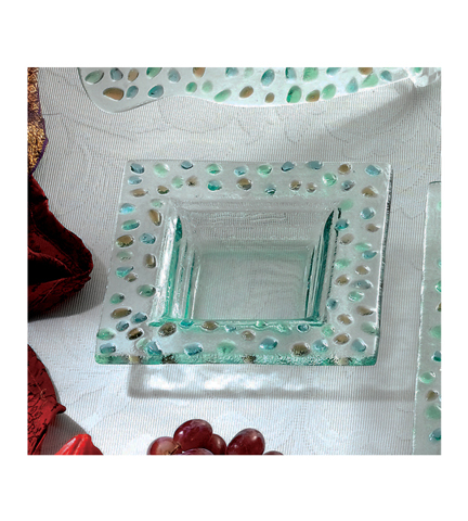 Pebbles Collection Sauce Dish 6" Sq. x 3"D